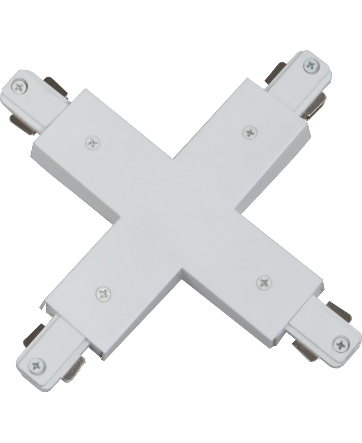 Volume Lighting "x" Connector 120v 2-circuit/1-neutral Track Systems In White