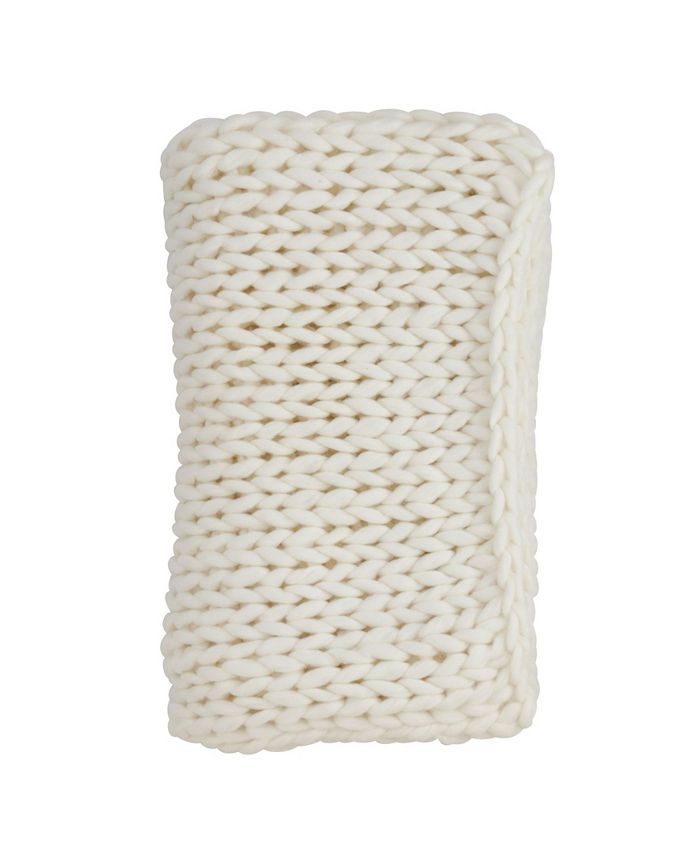 Saro Lifestyle Chunky Woven Knit Throw Macy's