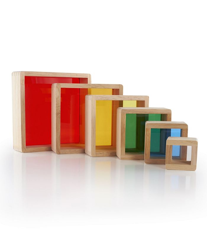 guidecraft stacking rainbow pyramid