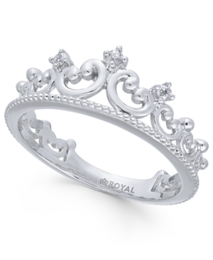 image of Diamond Tiara Ring (1/20 ct. t.w.) in 14k White Gold