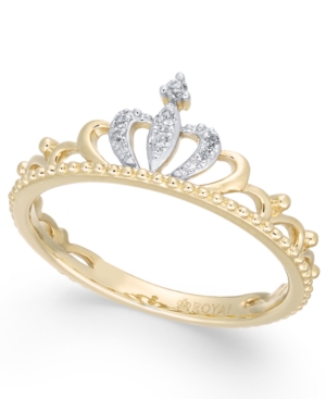 image of Diamond Tiara Ring (1/20 ct. t.w.) in 14k Gold