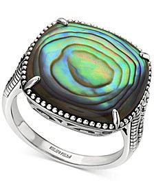 EFFY® Abalone Cushion Statement Ring in Sterling Silver