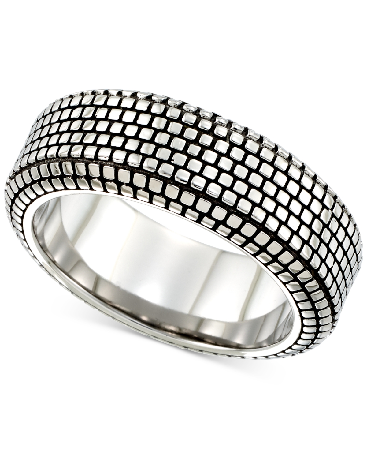 SmithBlack Ion-Plated Ring in Stainless Steel - Stainless Steel