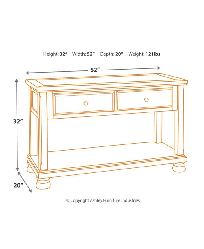 Signature Design By Ashley Ashley Furniture Flynnter Sofa Table Macy's