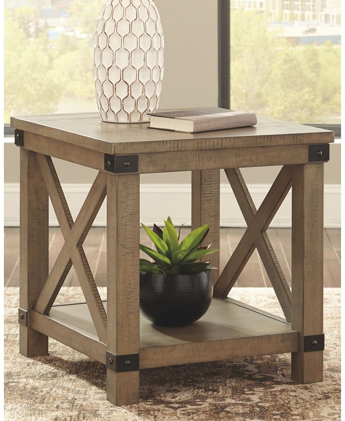 Signature Design By Ashley Aldwin Rectangular End Table Macy's