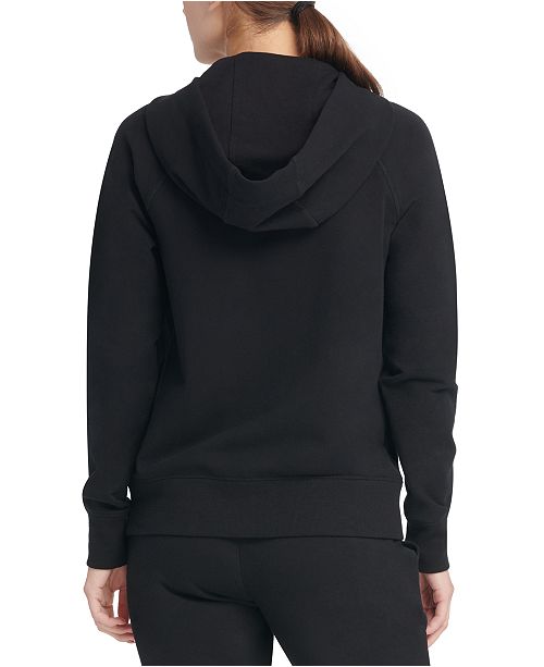 DKNY Sport Logo Fleece Zip Hoodie & Reviews Tops Women Macy's