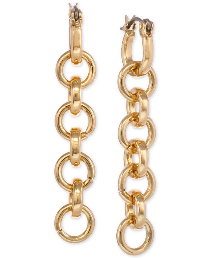 Laundry by Shelli Segal GoldTone Chain Link Linear Drop Earrings Macy's