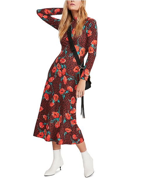 Free People Retro Romance Midi Dress Reviews Women Macy S