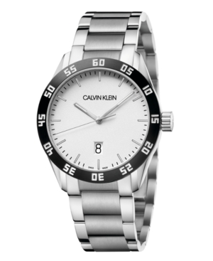 image of Calvin Klein Unisex Compete Stainless Steel Bracelet Watch 42mm