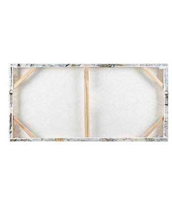 Madison Park - Luminous Bloom Gold Foil Floral Hand Embellished Canvas Art