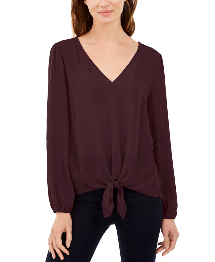 INC International Concepts INC Tie-Front Blouson Top, Created for Macy ...