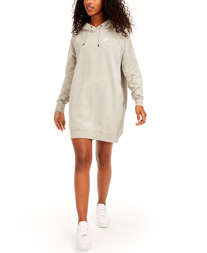 Nike Women's Sportswear Essential Fleece Hoodie Dress - Macy's