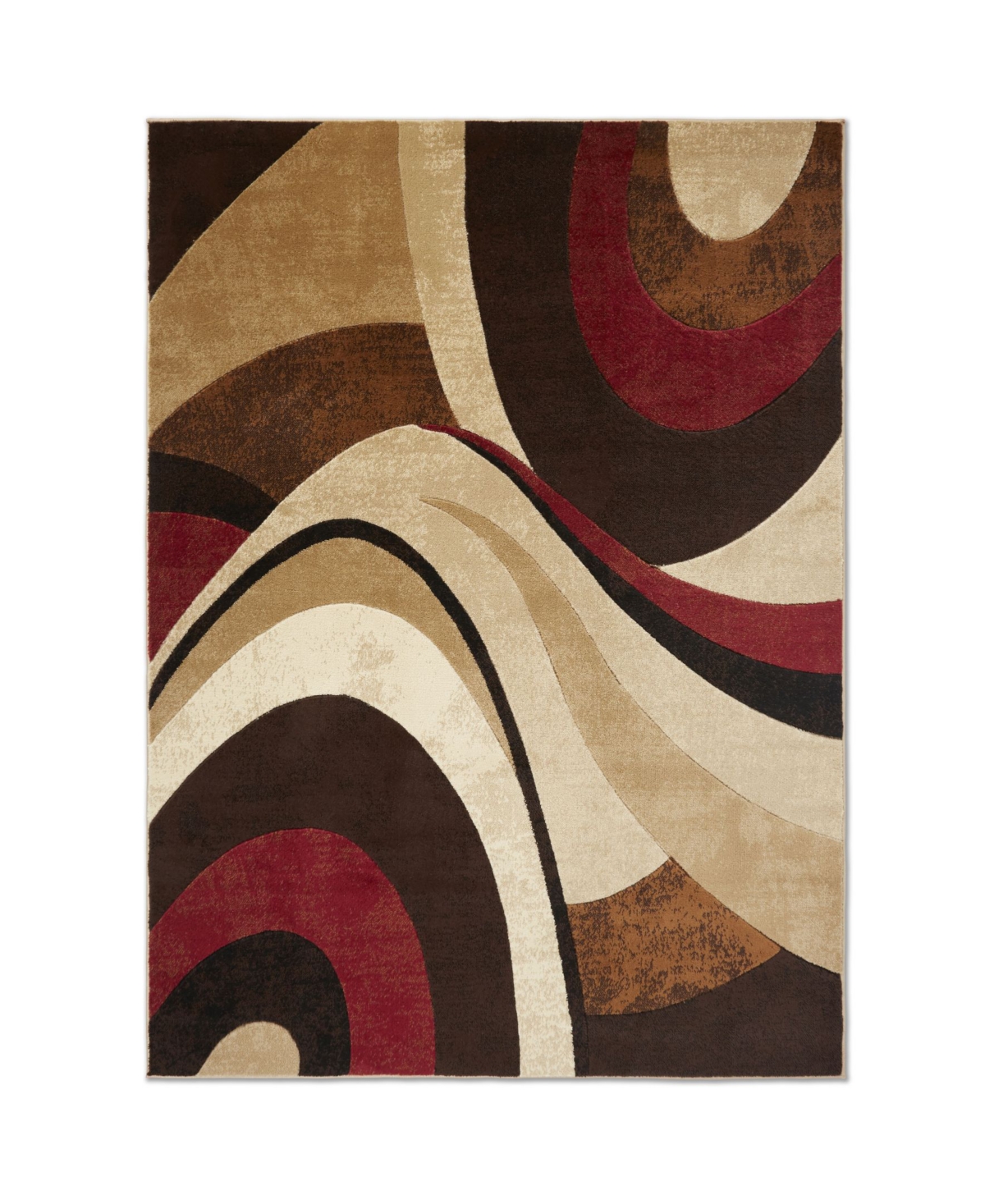 Global Rug Designs Brighton BRI13 Brown 6'7in x 9'10in Area Rug - Brown