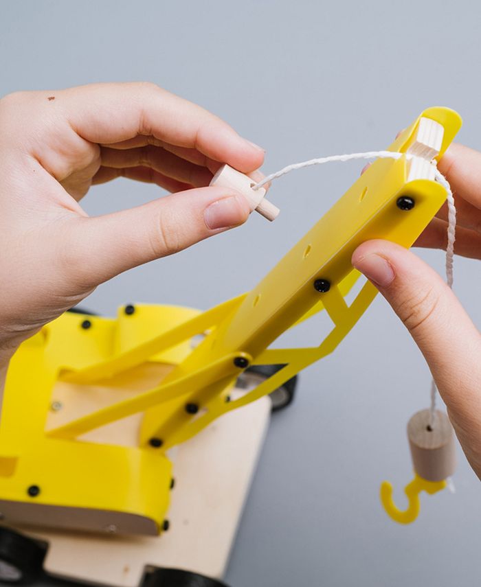 Stanley Jr. Wooden Lifting Crane DIY Kit Macy's