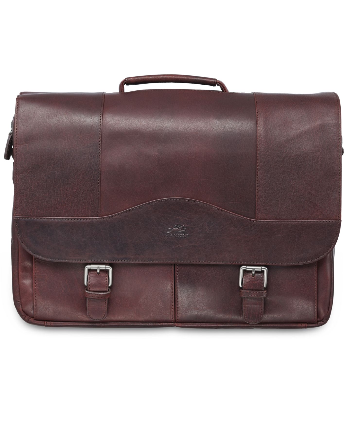 Мужская сумка Mancini Buffalo Collection Porthole Laptop/ Tablet Briefcase, цвет: Чёрный — фото 5
