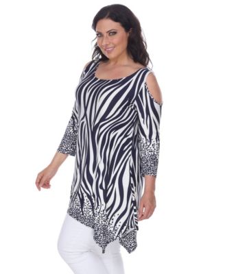 Plus Size Antonia Cut-Out Shoulder Tunic