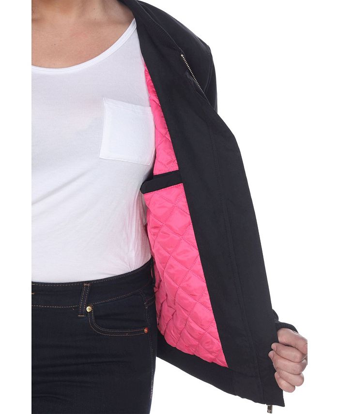 White Mark Plus Size Bomber Jacket & Reviews Jackets & Blazers