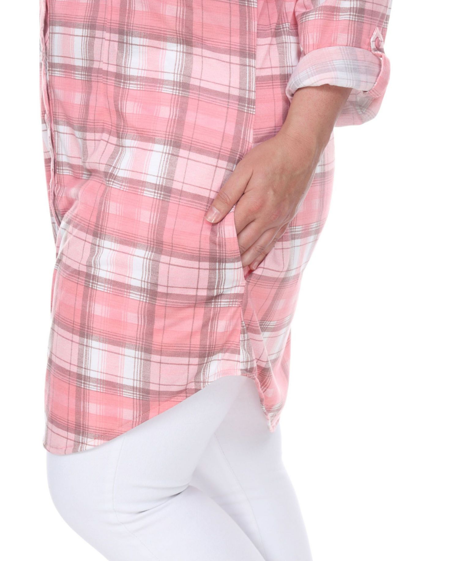 Plus Piper Stretchy Plaid Tunic