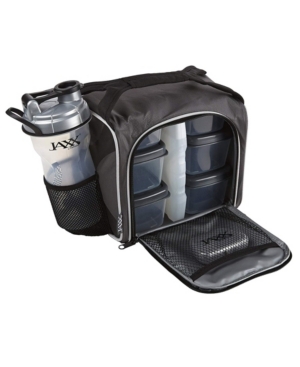 FIT & FRESH ORIGINAL JAXX FITPAK, INSULATED COOLER LUNCH BOX, MEAL PREP BAG WITH 6 BPA- FREE PORTION CONTROL CON