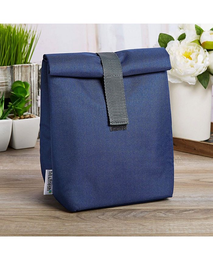 Fit & Fresh Franconia Insulated RollTop Lunch Bag for Adults & Kids