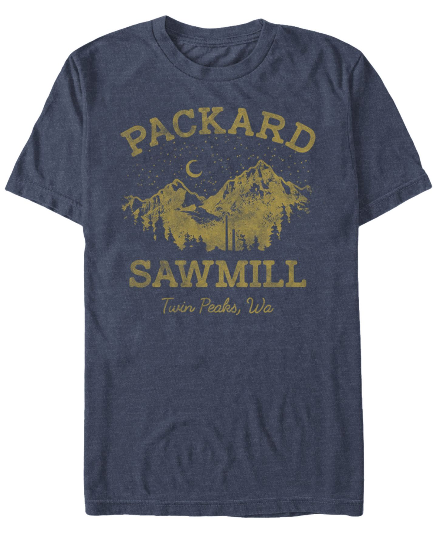 Мужская футболка Fifth Sun Twin Peaks Packard Sawmill Short Sleeve, цвет: Тёмно-синий — фото 1
