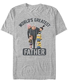 Illumination Men's Despicable Me Gru World's Greatest Father Short Sleeve T-Shirt