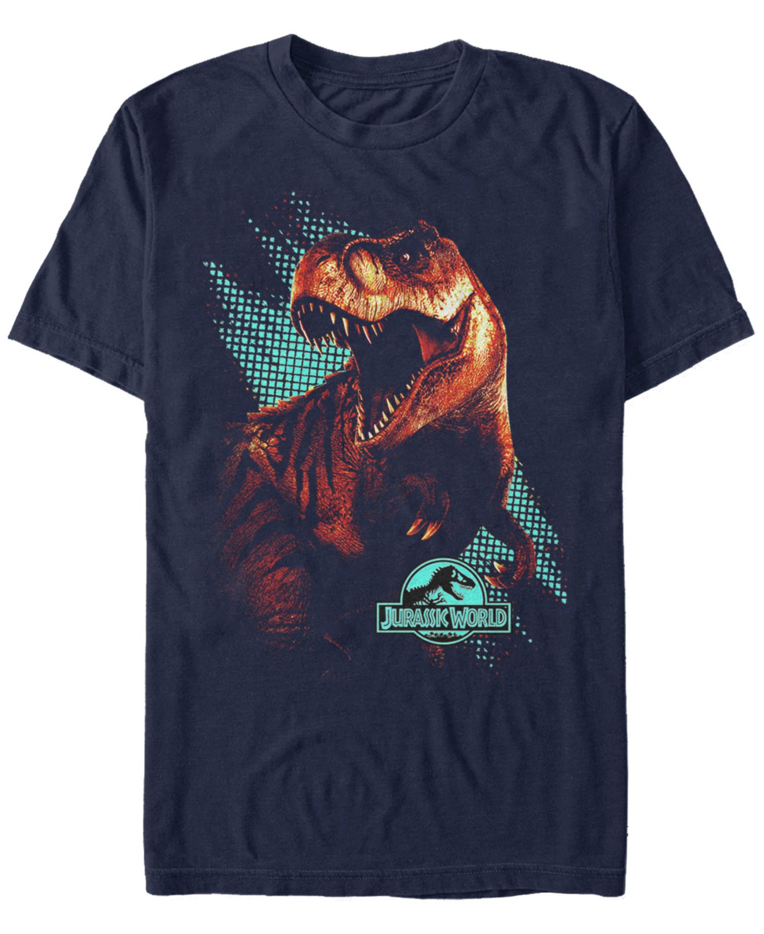Jurassic World Men's T. Rex Computer Screen Short Sleeve T-Shirt