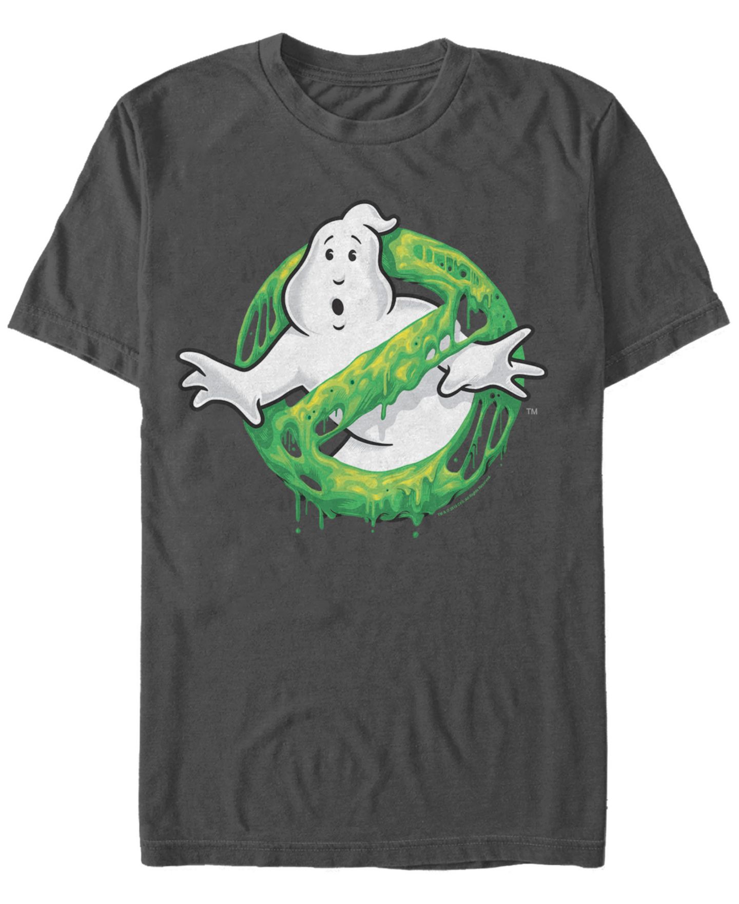 Мужская футболка Fifth Sun Ghostbusters Sony Classic Slim Ghost Logo Short Sleeve, цвет: Угольный — фото 1