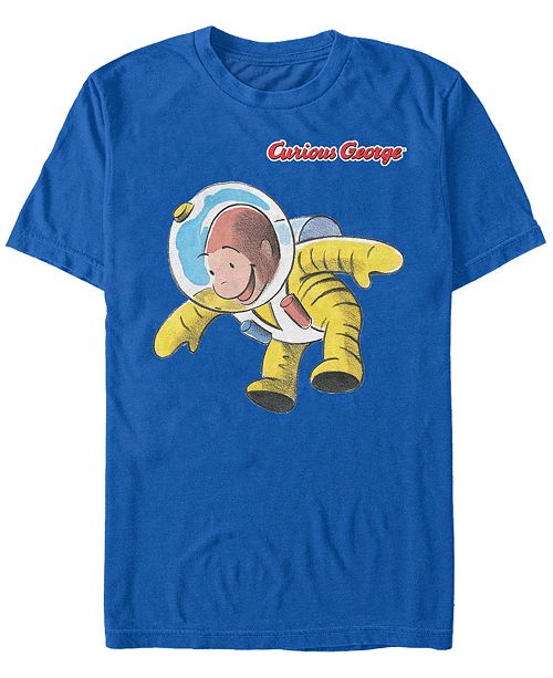 Curious George Men S George Astronaut Adventures Short Sleeve T