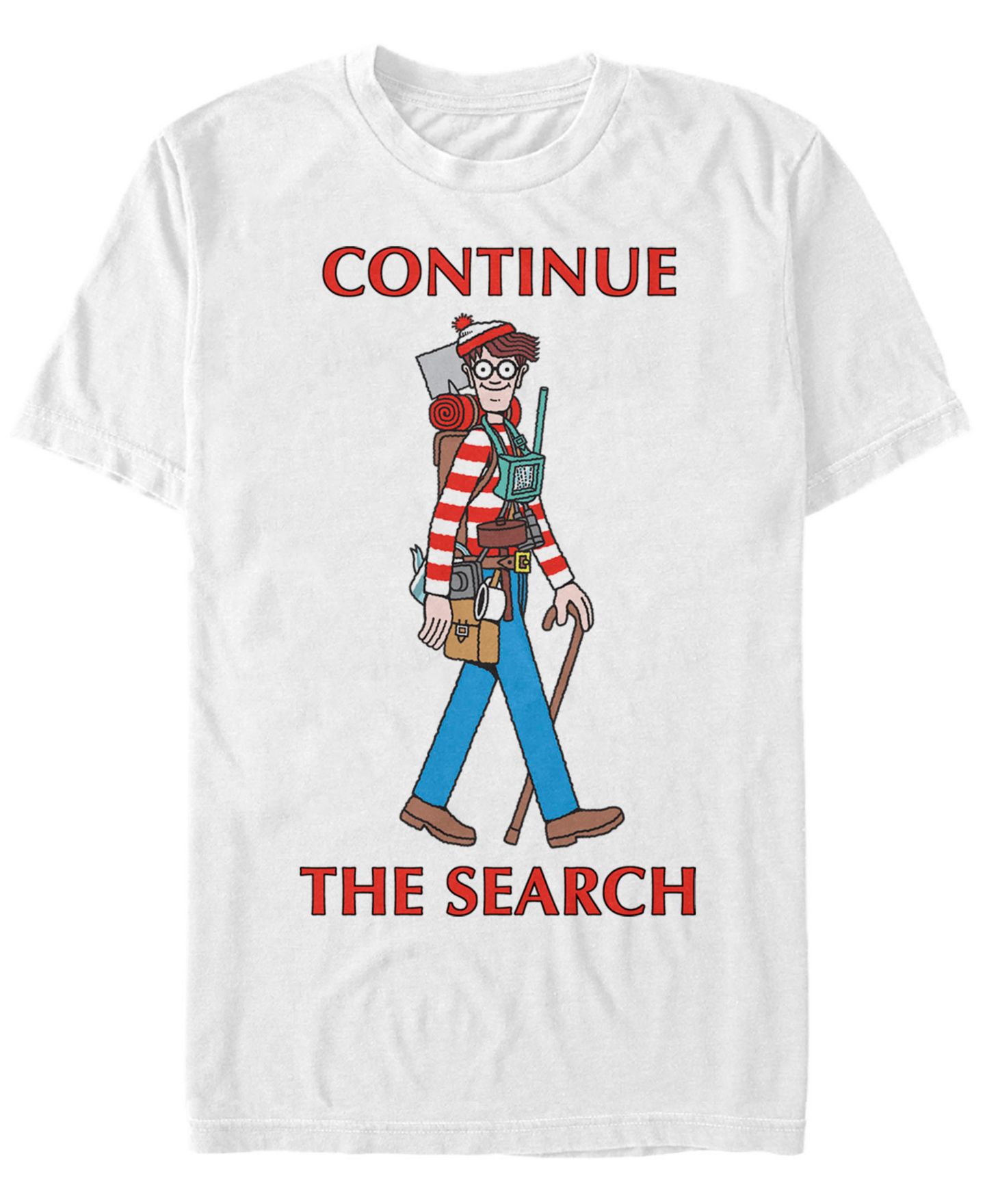 Мужская футболка Fifth Sun Where's Waldo? Continue The Search Short Sleeve, цвет: Белый — фото 1