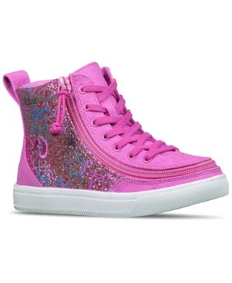 BILLY Footwear - Little Girls Printed Canvas Classic Lace High Top Casual Sneakers from Finish Line