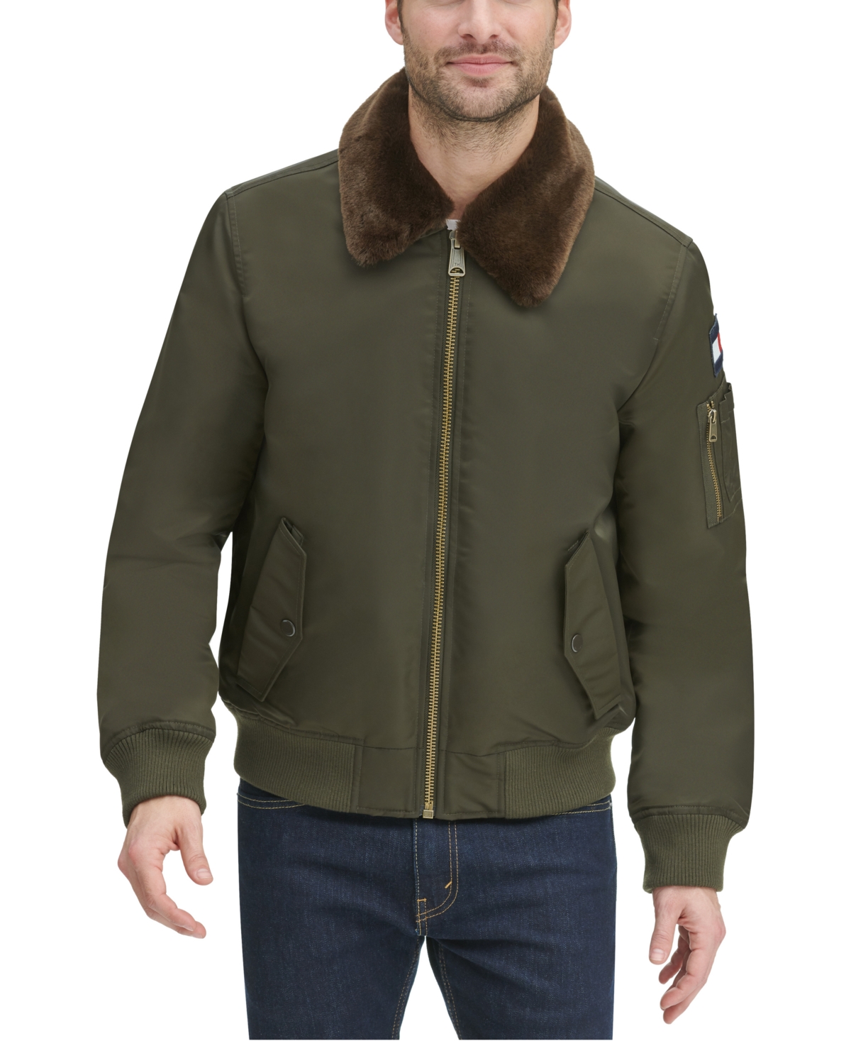 Tommy Hilfiger Men's Military Bomber Jacket
