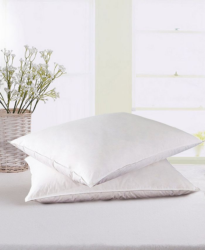 UNIKOME 2 Pack White Goose Down And Feather Bed Pillows, Size King