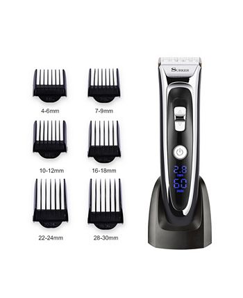 Surker RFC-688B Professional Electric Men's Wireless Hair Clipper Kit ...