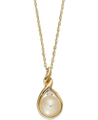 pearl pendant necklace macys