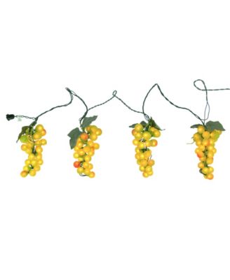 Set of 4 Clusters 100 Lights Tuscan Winery Grape Patio and Garden Novelty Christmas Light 20 Spacing