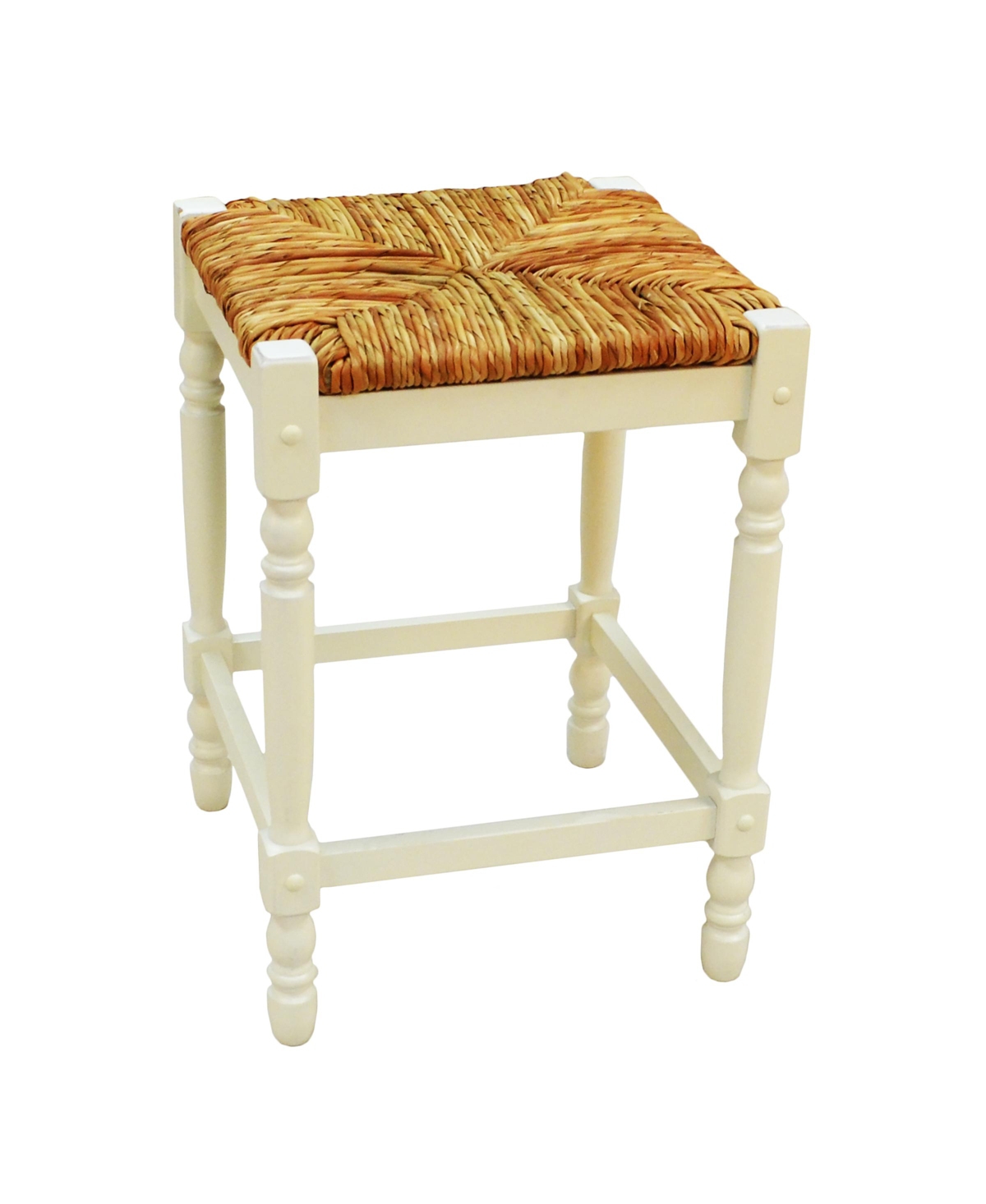 French Country 24 Turned Leg Seat Stool