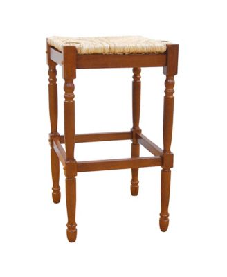 French Country 30" Turned Leg Seat Stool