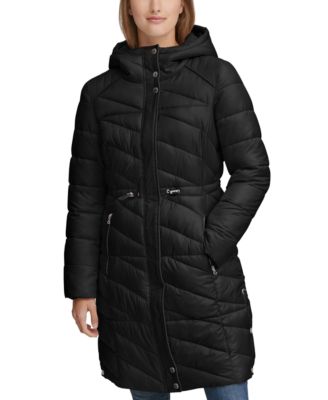 Andrew Marc Drawstring Hooded Puffer Coat Macy s