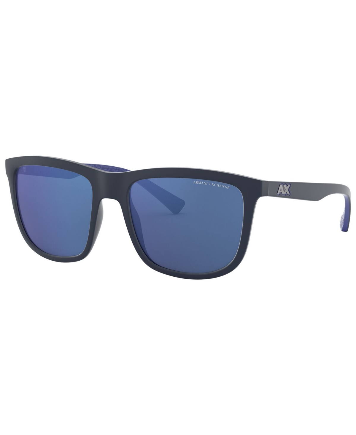 Ax Armani Exchange Armani Exchange Men's Sunglasses, Ax4093s In Matte Blue,blue Mirror Blue