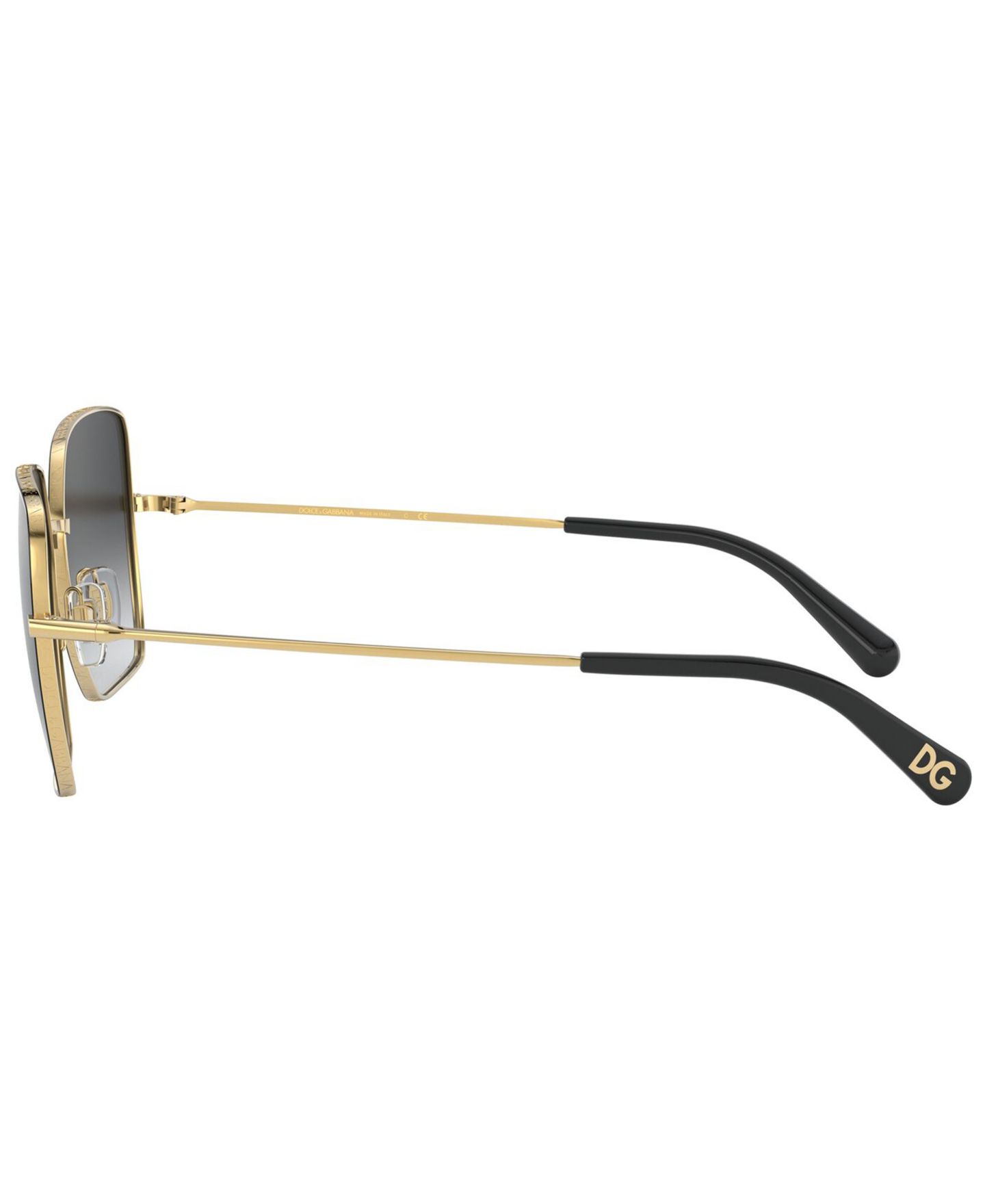 Женские солнцезащитные очки Dolce&Gabbana Sunglasses, DG2242, цвет: Золотой / Чёрный — фото 4