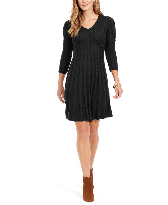 Jessica Howard Petite CableKnit Sweater Dress & Reviews Dresses