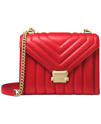 Michael Kors Whitney Quilted Leather Shoulder Bag - Macy's