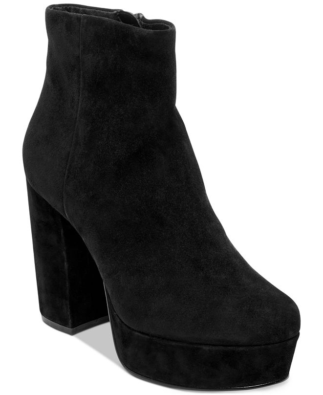 steve madden gratify suede platform booties
