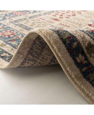 Lauren Ralph Lauren  Margaux LRL1297D Beige and Navy Area Rug Collection