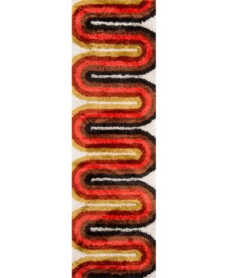 Novogratz Retro Ret-2 Red Area Rug Collection