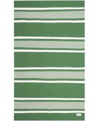 Hanover Stripe LRL2461B Green Outdoor Area Rug Collection