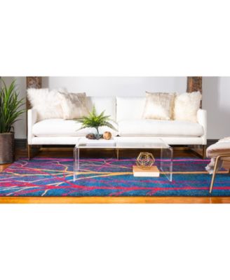 Bayshore Home Newwolf New4 Blue Area Rug Collection