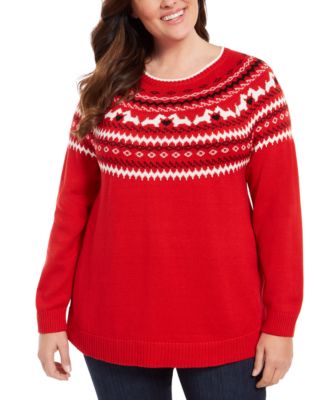 Charter Club Plus Size Fair-Isle 