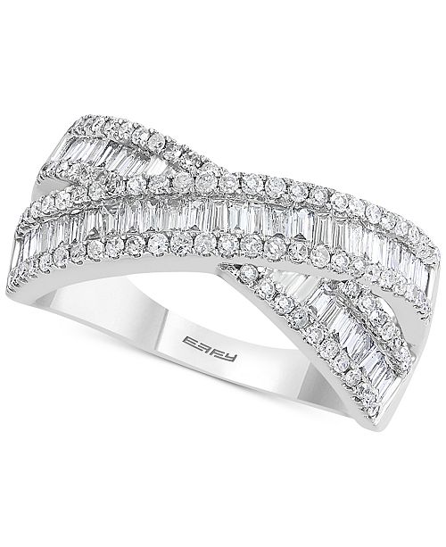 Effy Collection Effy Diamond Crossover Statement Ring 7 8 Ct